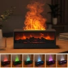 Hava Nemlendirici (22x9cm - Şömine Görünüm Alev Efektli - Pil ve USB)