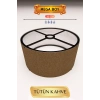 Tütün Kahve Lambader Başlığı (35cm)