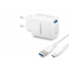Type-C Qc 3.0 Hızlı Şarj Seti 18W 3.4A Usb Adaptörlü - Beyaz ND1010