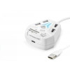 USB Combo Hub Kart Okuyucu 8 Port (Beyaz - A068W)