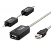 USB 2.0 Uzatma Kablosu 30 Mt (Silver Siyah - HDX7546)