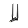 Usb Wıfı Adaptor 2.4Ghz&5Ghz Aıc8800D Ax1800 Wifi6 Siyah UAX04