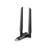 USB Wifi Adaptör Ac1200 2.4Ghz&5Ghz (Rtl8812Bu,Wifi5,Siyah,UAC20)