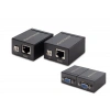 Vga Rj45 Extender Görüntü Aktarım Seti (60 Mt HDX1285)