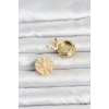 Vintage Model Gold Renk Düğme veya Manşet Broşu