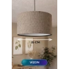 Vizon Kumaş Başlıklı Sarkıt Avize (35cm)