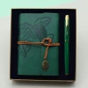 Yeşil Renk Defter Kalem Kutulu Set