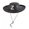 Z Logolu Yetişkin Boy Bağcıklı Zorro Şapkası