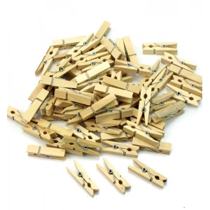 100lü Ahşap Mandal 2.5cm (10 Paket - 1000 Adet)
