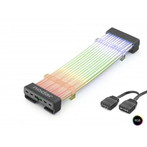24 Pin Argb Anakart Güç Uzatma Kablosu (Bükülebilir -2Mm 108 Led Siyah ND2812B)