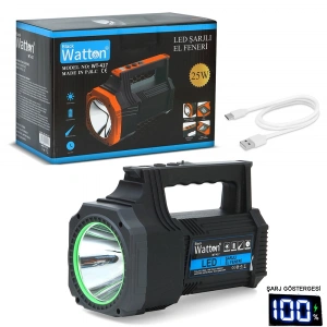25W LED Şarjlı El Feneri (Kamp, Acil Durum için WT-417)