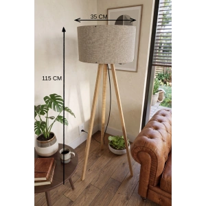 Vizon Kumaş Başlık 3 Ayaklı Tripod Lambader
