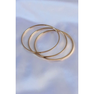 316L Çelik Gold Renk Ajda Model Kadın 65 mm Bilezik
