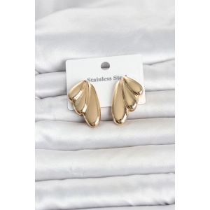 316L Çelik Gold Renk Vintage Kadın Küpe