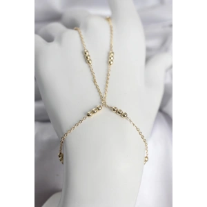316L Çelik Top Zincirli Gold Renk Kadın Şahmeran