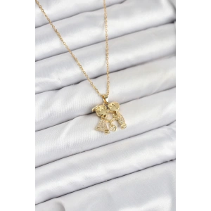 316L Çelik Zincir Gold Renk Erkek Kız Model Kadın Kolye