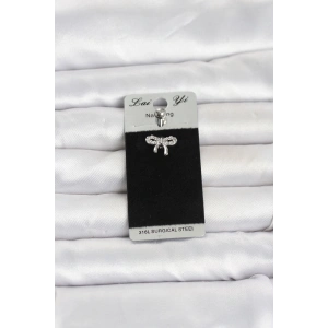 316L Cerrahi Çelik Fiyonk Model Göbek Piercing
