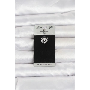 316L Cerrahi Çelik Kalp Model Göbek Piercing