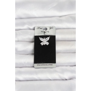 316L Cerrahi Çelik Kelebek Model Göbek Piercing