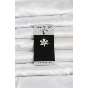 316L Cerrahi Çelik Lotus Model Göbek Piercing