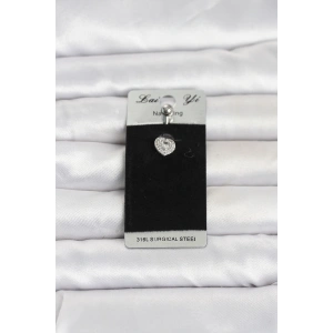 316L Cerrahi Çelik Minimal Kalp Model Göbek Piercing