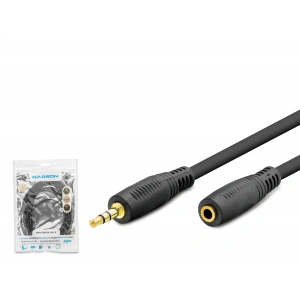 3.5 Mm Aux Uzatma Kablosu 5 Mt (Siyah HDX1020)