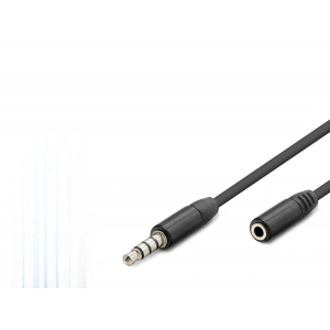 3.5 mm Trrs Aux Uzatma Kablosu 3 Mt (Siyah - HDX1011)
