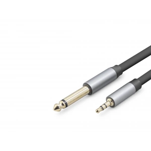 3.5mm To 6.35mm Gitar Kablosu 5 Mt (Siyah - HDX1081)