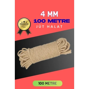 Jüt Halat Dekoratif Hasır Urgan İp (mm, 100 Mt)