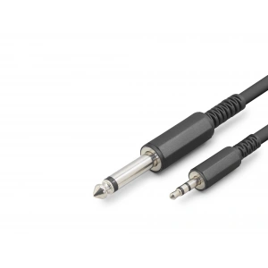 6.35Mm To 3.5Mm Gitar Kablosu 3 Mt (Siyah - HDX1077)