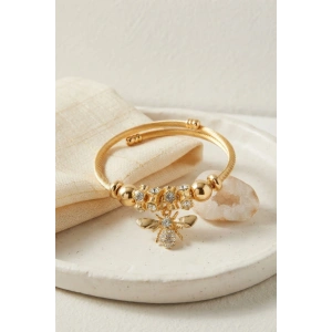 Arı Model Gold Renk Charm Bileklik