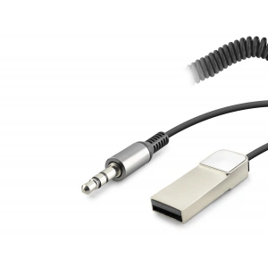 Aux Bluetooth Ses Alıcı Adaptör (Handsfree 3,5mm - Siyah HD9005)
