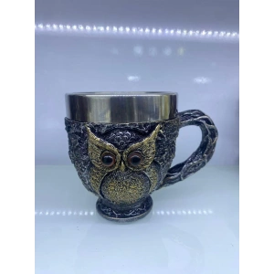 Çelik Kupa Bardak (Baykuş -Kod 6931)