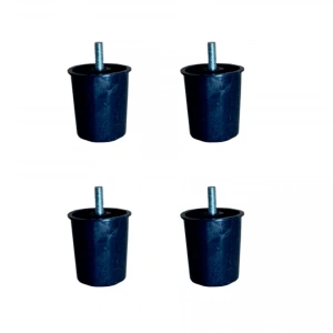 Baza Plastik Ayak - 58MM - Siyah M.3/8 HKS277 - 4 Adet