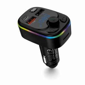 Fm Transmitter (Bluetooth 5.3, Pd 20W, Şarj Cihazlı, Led Ekranlı,Rgb, Siyah - ND1100)