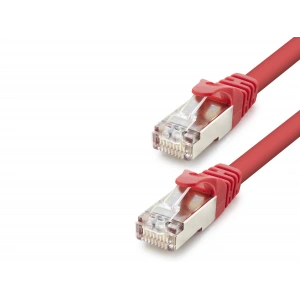 Cat7 Ethernet Patch Kablosu 10 Gbps 600 Mhz 1 M - Kırmızı HDX5107