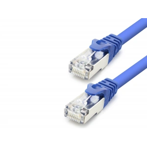 Cat7 Ethernet Patch Kablosu 10 Gbps 600 Mhz 60 Cm - Mavi HDX5098