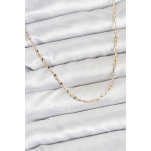CM 14K Gold Renk Pirinç Gemi Zinciri Model Kadın Kolye