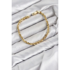 CM Singapur Model Zincir Gold Renk Kadın Bileklik