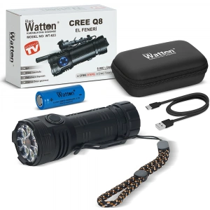 8+1 LED Fener Şarjlı El Feneri (WT-623)