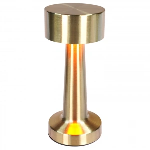 Dokunmatik Dekoratif Masa Lambası (9 x 9 x 21,5 cm,1800 Mah, 60 Lümen, Gold - SLM9066)