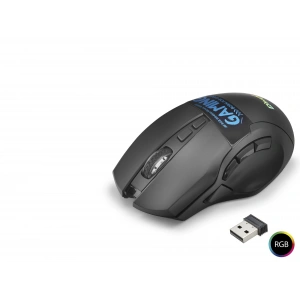 Kablosuz Gaming Mouse (Dual Mode, 2400 Dpi, 9 Tuş, 500Hz, Rgb, Siyah - W10)