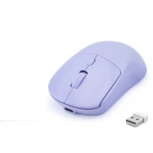 Lila Şarjlı Kablosuz Mouse (Dual Mode, 2.4 Ghz, Bluetooth 5.0, 4000 Dpı, HDX3415L)