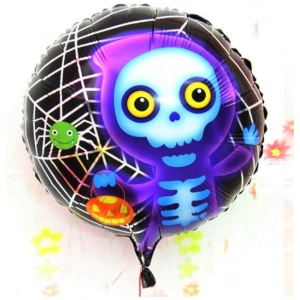 Halloween İskelet Hayalet Folyo Balon 18 inç