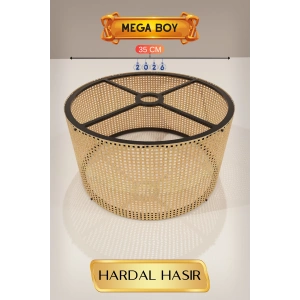 Hardal Hasır Lambader Başlığı (35cm)