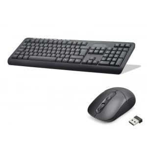 QTr Kablosuz Klavye Mouse Seti 2.4 Ghz (Siyah - HK6800)