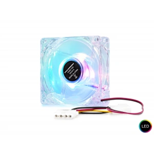 Kasa Fanı Led 80 mm (Şeffaf - HDX1516)