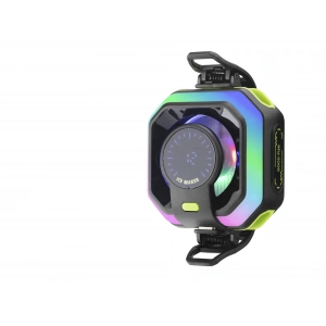 Telefon Soğutucu Fan (Rgb, Isı Göstergeli, Manyetik, Siyah - JS86)