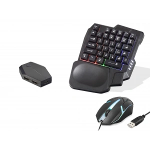 Klavye Mouse Dönüştürücü Seti (Mobil Oyun, Rgb, Siyah - ND762)