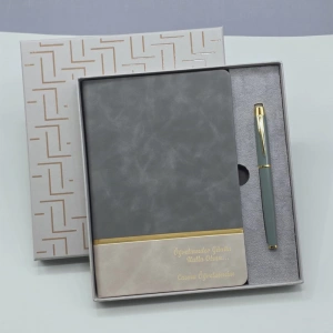 Öğretmenler Gününe Özel Deri Defter Ve Kalem Set